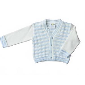 NEW DOLCE GOCCIA baby boys liam knit cardigan in blue/white